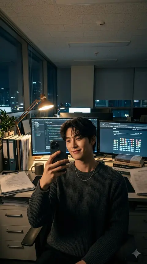야근 중이라는 남친