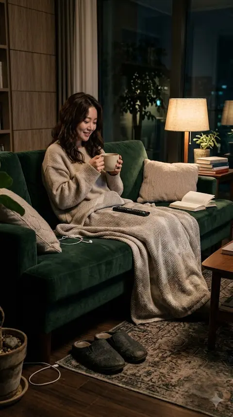 집에서 혼자 쉰다는 여친