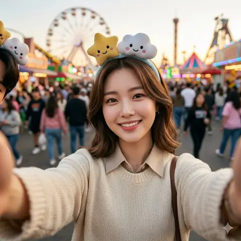 친구랑 놀이공원 갔다는 여친
