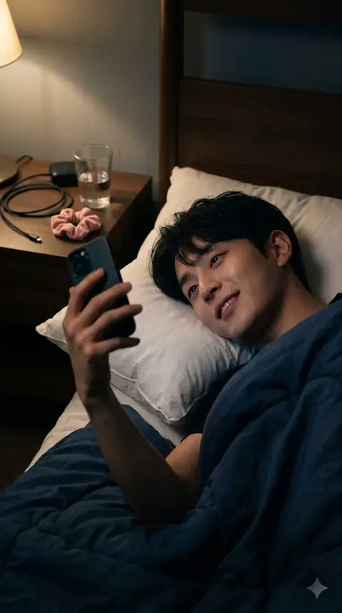 잔다며 셀카 보낸 남친