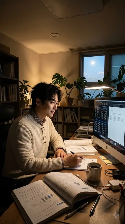 야근이라 못 만난다는 남친